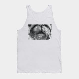 Funny mask with dog mouth design - dog mouth mask Tank Top